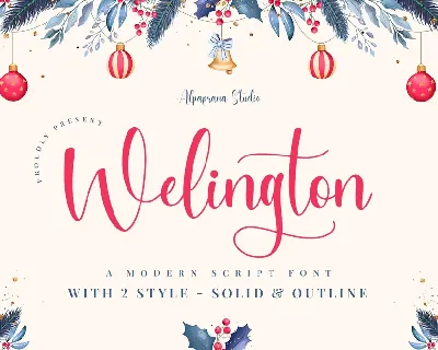 Welington font