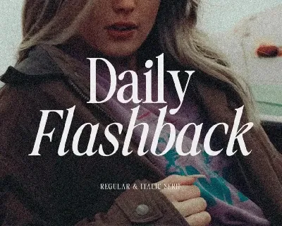 Daily Flashback font