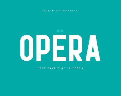 Opera Family font