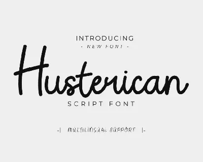 Husterican Trial font
