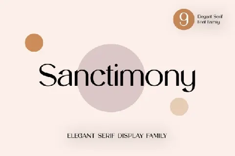 Sanctimony Family font