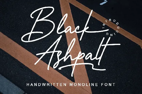 Black Ashpalt font