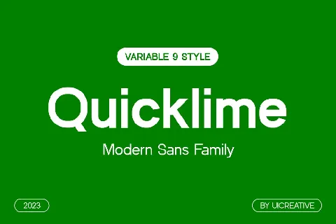 Quicklime font