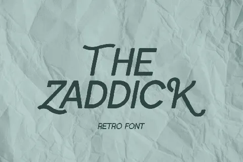 the zaddick font