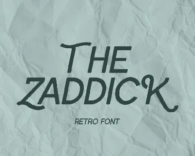 the zaddick font