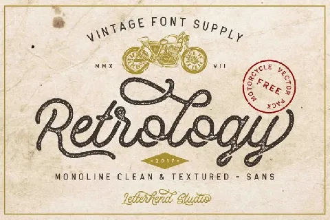 Retrology Script font