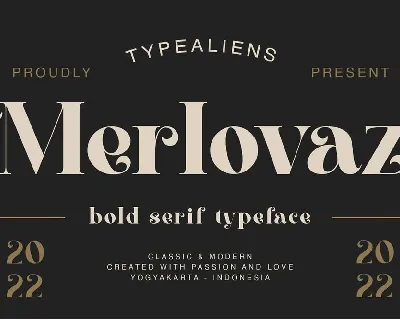 Merlovaz font