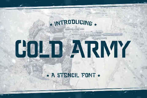 Cold Army font