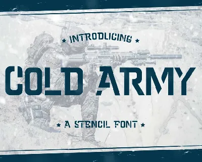 Cold Army font