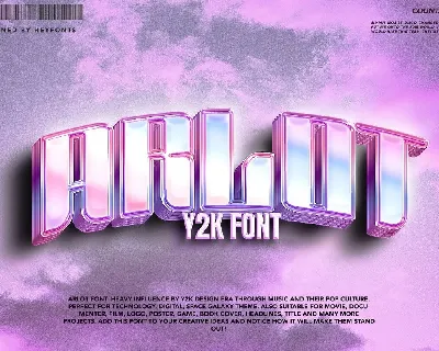 Arlot Y2k font