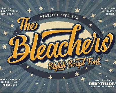 The Bleachers font