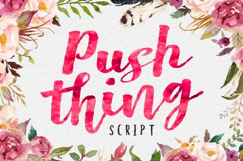 Pust Thing Script font