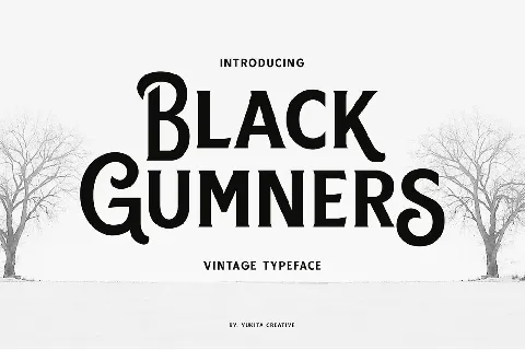 Black Gumners font