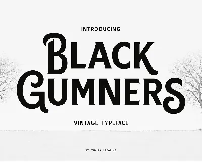 Black Gumners font