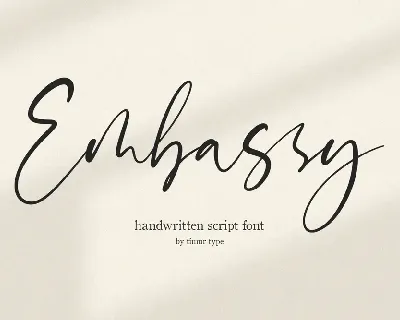 Embassy font