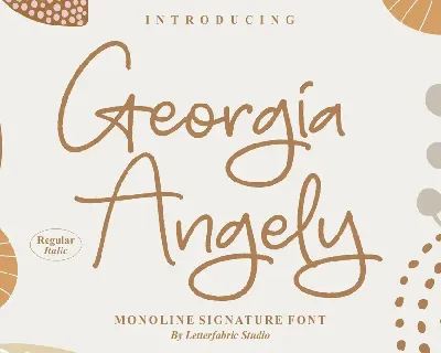 Georgia Angely font
