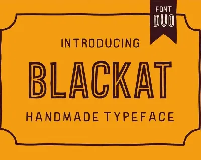 Blackat font