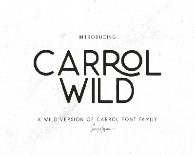 Carrol Wild font