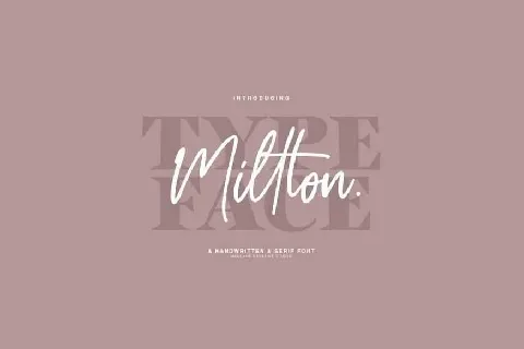 Millton Duo font