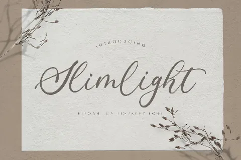 Slimlight font