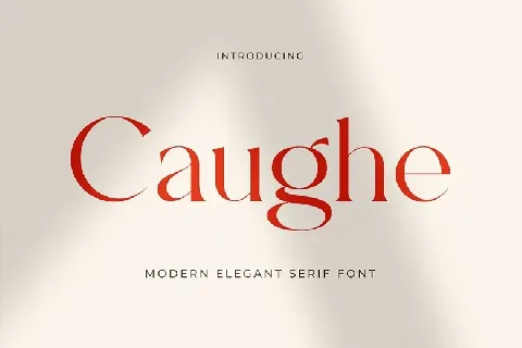 Caughe font