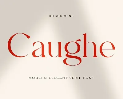 Caughe font