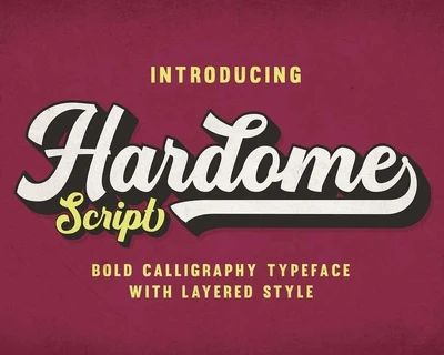 Hardome font