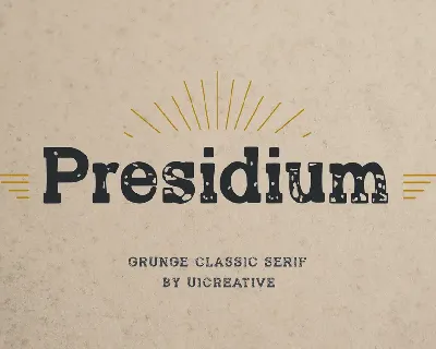 PresidiumScriptTypeface font