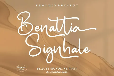 Benattia Signhale font
