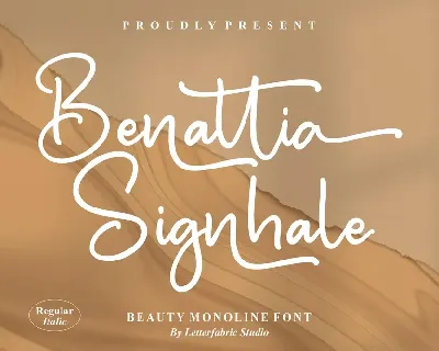 Benattia Signhale font