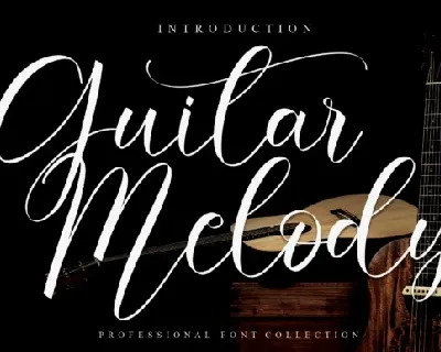 Guitar Melody font