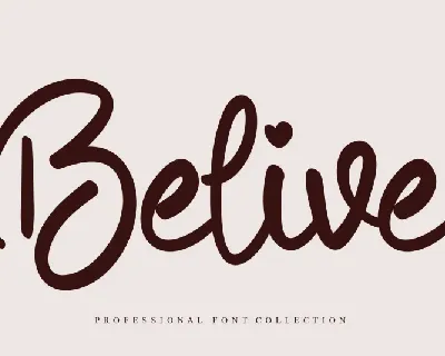 Belive Script font