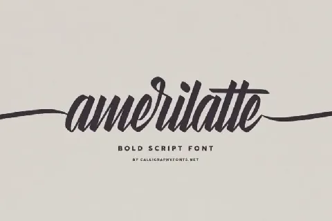 Amerilatte Brush Script font