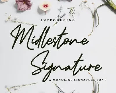 Midlestone Signature font
