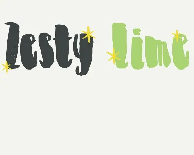 DK Zesty Lime font