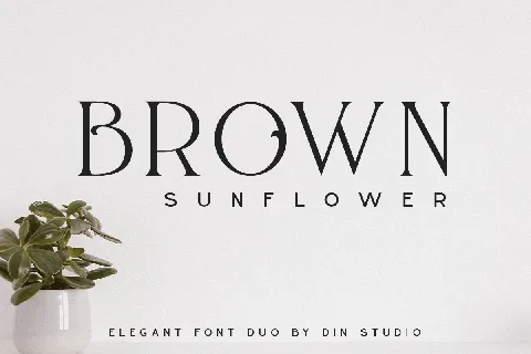 Brown Sunflower font