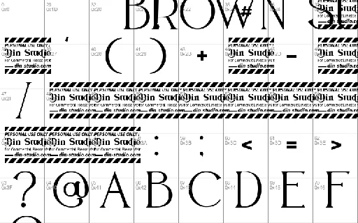 Brown Sunflower font