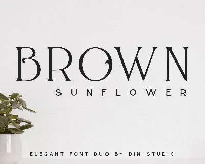 Brown Sunflower font