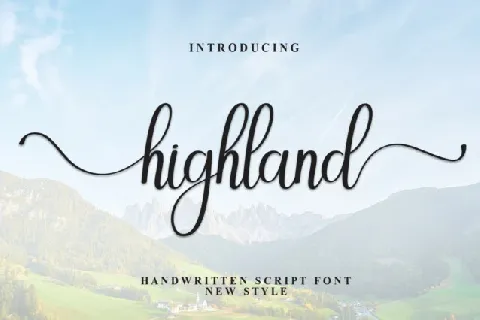 Highland Calligraphy font