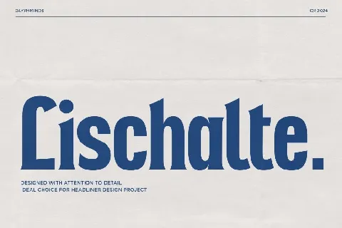 Lischalte font