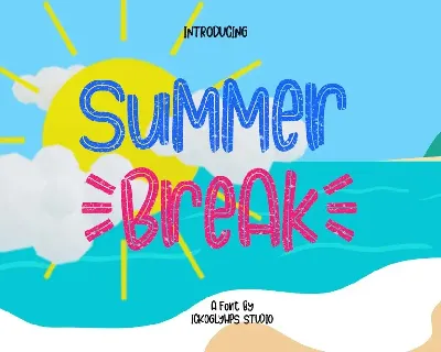 Summer Break font