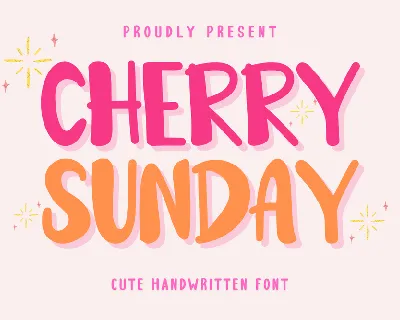 Cherry Sunday font