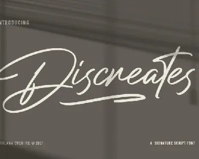 Discreates font