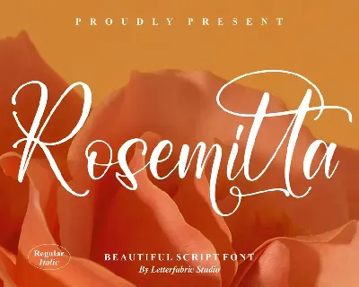 Rosemitta â€“ Beautiful Script font