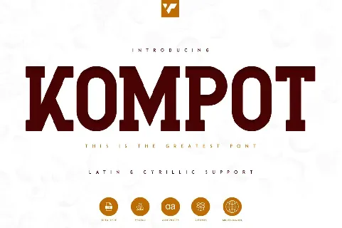 Kompot Slab font