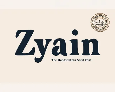 Zyain font