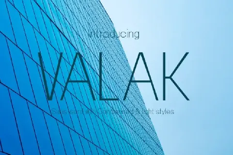 Valak Sans Serif font