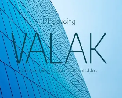 Valak Sans Serif font