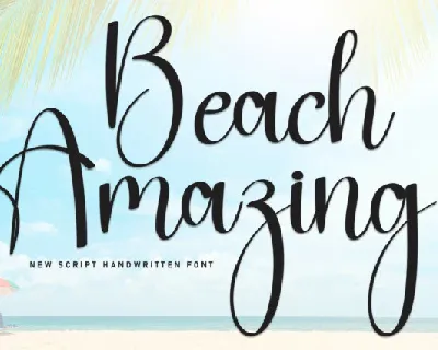 Beach Amazing Script font