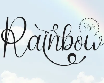 Rainbow Script font